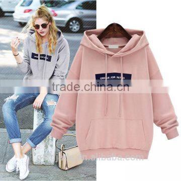 2017 New Style Round Neck Long Sleeve Plain Women Sweater Pullover Hoodies photo-5