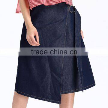 2017 Latest Fashion Short Design Factory Woman Jean Skirt photo-2