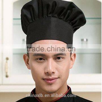 Chef Hat Adult Adjustable Elastic Baker Kitchen Cooking Chef Cap, Black photo-2
