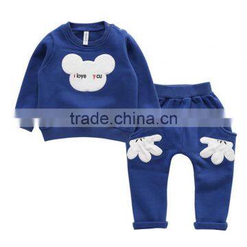New Style Boys Outfits Sanded Cotton Thicken Cartoon Children Clothing Sets photo-3