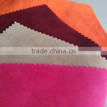 Pu Suede Flocked Leather, Double Flocking Leather for Shoes Upper