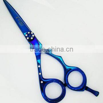 Hairdressing Scissors Blue Titanium