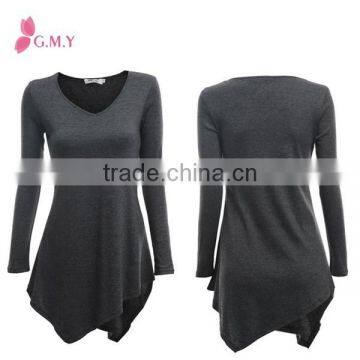 Womens Knit Tunics With Unbalanced Hem Line, Latest Women Clothes Fashion photo-4