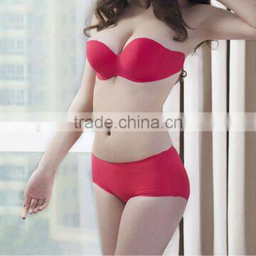 fashionable backless seamless invisible adult sexy bra sets