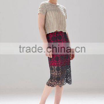 New Fashion Lady's Chinese Knot Pattern Casual Lace Short Skirt photo-3