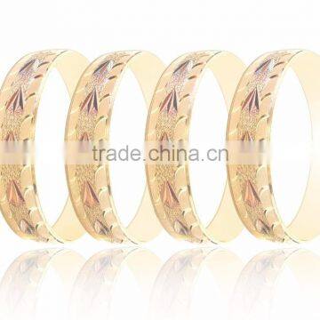 20 MM Tri Color Plated Diamond Cut Bangles