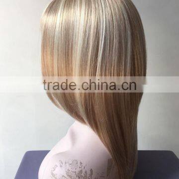 Best Selling Natrual Blonde Girls Hair Wig Silky Straight Lace Front Wigs For European Women photo-5
