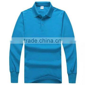 Customzied Blank Polo Shirt With Long Sleeves Unisex Autumn&Winter Top Clothings With Private Labels Or Company Logo Print photo-2