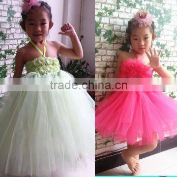 New wholesale custom made baby girls handmade tutu dress for girls