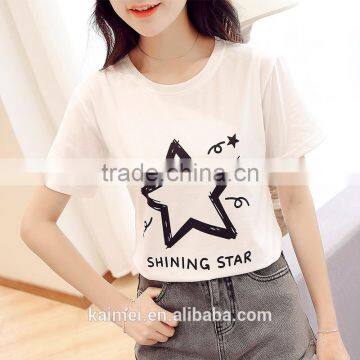 2017 OEM Anti-Wrinkle Unique Design Amazing Quality Hot-selling Best Choice Short Sleeve Casual T-shirt Manufacture TC(70/30)