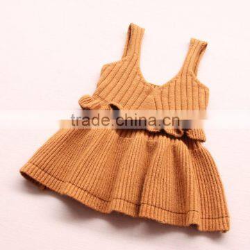2-7 Years 2017 Wholesale Autumn Cotton Knitted Strap Girls Vest photo-2