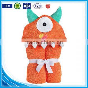 Trade Assurance Applique Animal Baby Hooded Towel Fabric Cotton/custom Terry Baby Towel With Hood for Bath