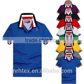 High Quality Cotton Double Mercerized Polo Shirt China for Man photo-6