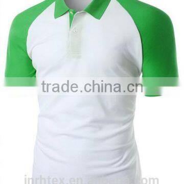 Trade assurance 100 cotton fabric custom men polo shirt design with combination