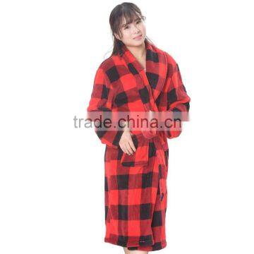 Robe family bath robes soft coral fleece night robe