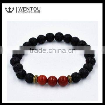 New Designs Hot Sale Lava Beads Bracelet photo-6