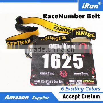 Race Belt Triathlon Reflective Secured Belt - Running Race Belt with Number Holder - Great For Marathon/Halfmarathon/Triathlons