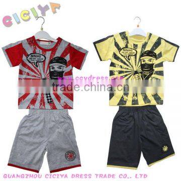 Boys summer 2pcs pajamas with nanjas photo