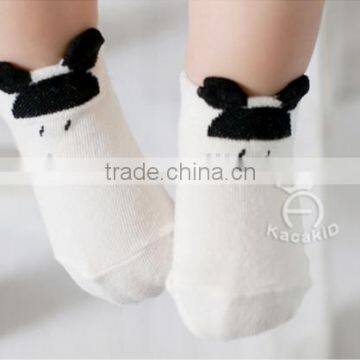 Cute Animal Baby Cotton Socks, Silicone Print Baby Socks photo-2