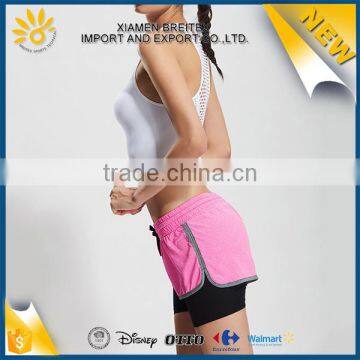 Good Quality Custom Outdoor Breathable Women Sexy Running Mesh Top photo-3