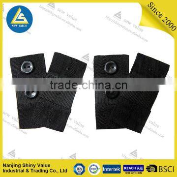 Elastic material black color pants /trousers extenders with 1 button and 3 adjustable holes