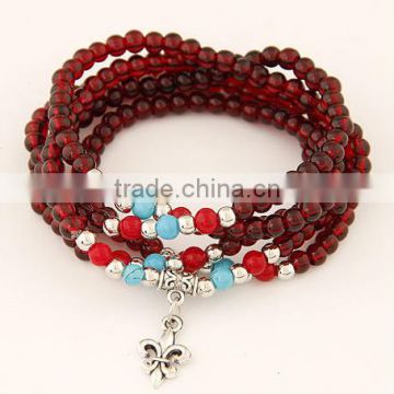 2017 hot sell wholesale Fashion jewelry Imitation of garnet bracelet