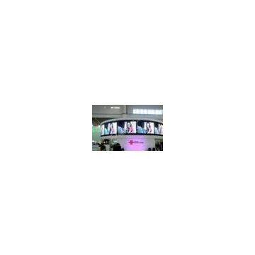 IP31 P10mm Indoor Curved LED Display Advertising , Lightweight
