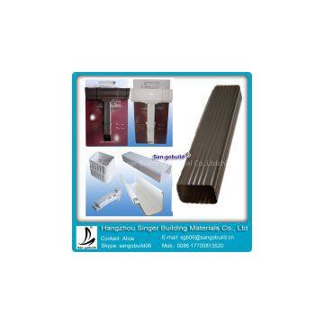 China Most Professional Square White PVC Rain Gutter And Downspout For Plastic Drainage system