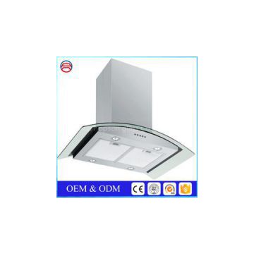 Clear Curved Tempered Glass Panels For Range Hood