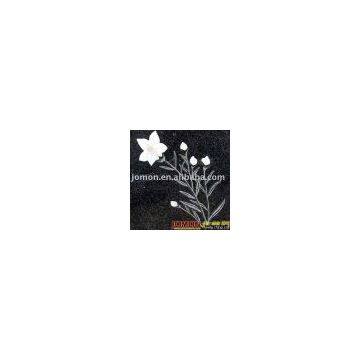 Black Headstone Inlay