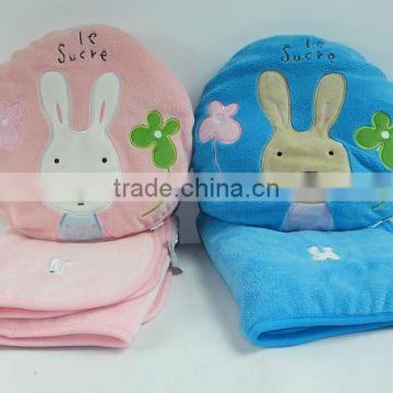 lovely and cheap plush travel pillow blanket