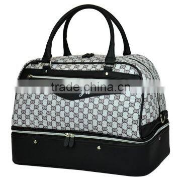 waterproof double layer gray golf clothes bag/sky yu fancy golf clothes shoesbag/fancy golf bag