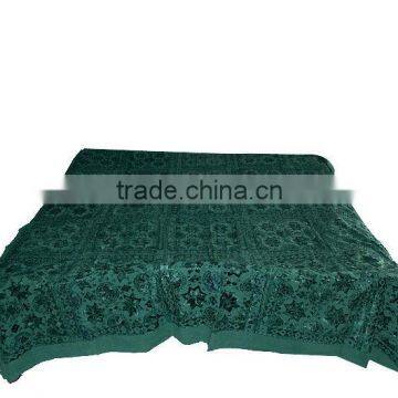 Buy Hand Embroidered With Mirror Work Throw Bed Cover