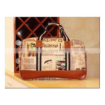 2015 Hot Sale Large Capacity Waterproof Fashion Geometrical Pattern Women Travel Bag photo-2