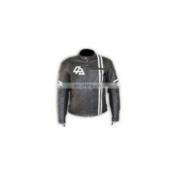 Leather Jacket With White Lining In New Design