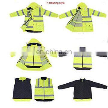 Hi Vis High Visibility 3 IN 1 Winter Waterproof Reflective Safety Jacket photo-5