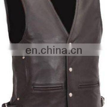 Biker Leather Vest/ Motorbike Leather Vest/ Leather Vest