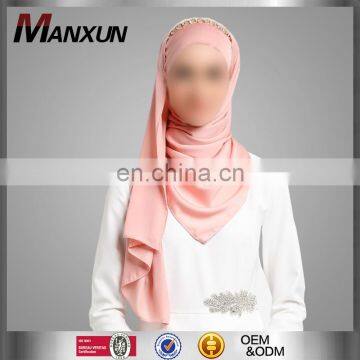 2017 Dubai Fashion Muslim Women Scarf Beads Most Beautiful Turkey Scarf