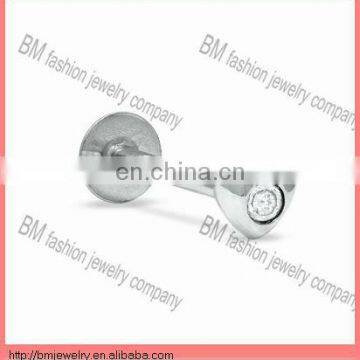 Fashion heart shaped custom unique lip rings labret body jewelry