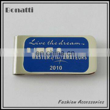 fashion blue custom metal labels