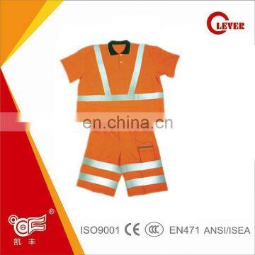 EN471 Kids Pink Reflective Safety Vests With Pockets and Zipper KF-038