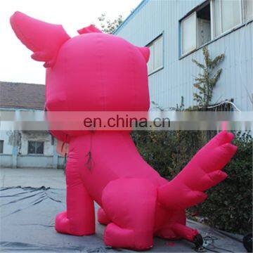 Hot Selling Customized Cartoon Annimals/cute Pink Dog Custom Inflatable photo-3