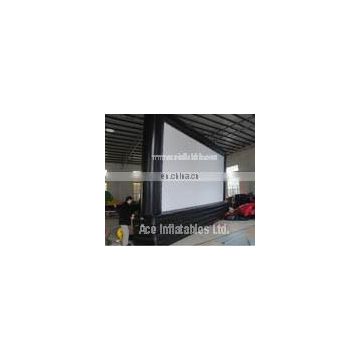 Outdoor advertising Inflatable movie screen for events