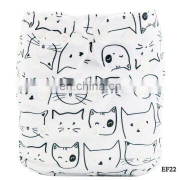 Elinfant2017 Most Popular Digital Baby Cloth Diapers Washable Suede Cloth Fast Dry Nappy Reusable Pocket Cloth Diaper photo-3