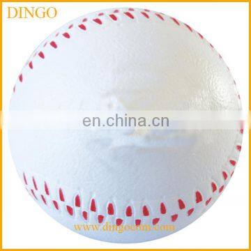 cheap promotional pu baseball shaped stress ball