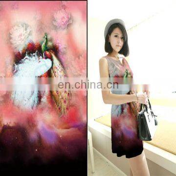 2014 Spring 3D Digital Print Silk Fabric For Garment China Suppiler