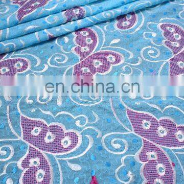 Tokay lace blue new 2015 swiss voile lace