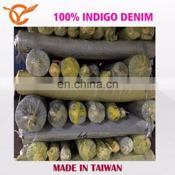 Made In Taiwan 100% Indigo Jeans Fabric Stock Lots