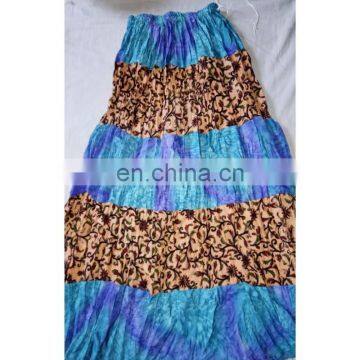 Rajasthani Art Printed Handmade Cotton Printed Long Skirt girls' dress