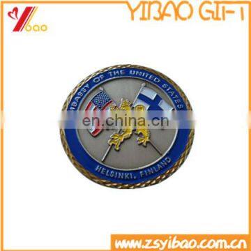 custom 3D soft enamel coins / custom bronze coins